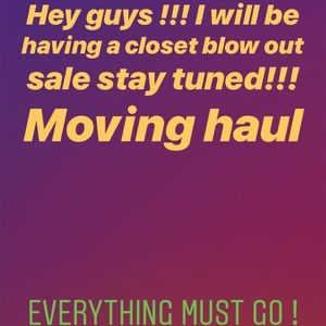 Closet blow out !!! Everything must go